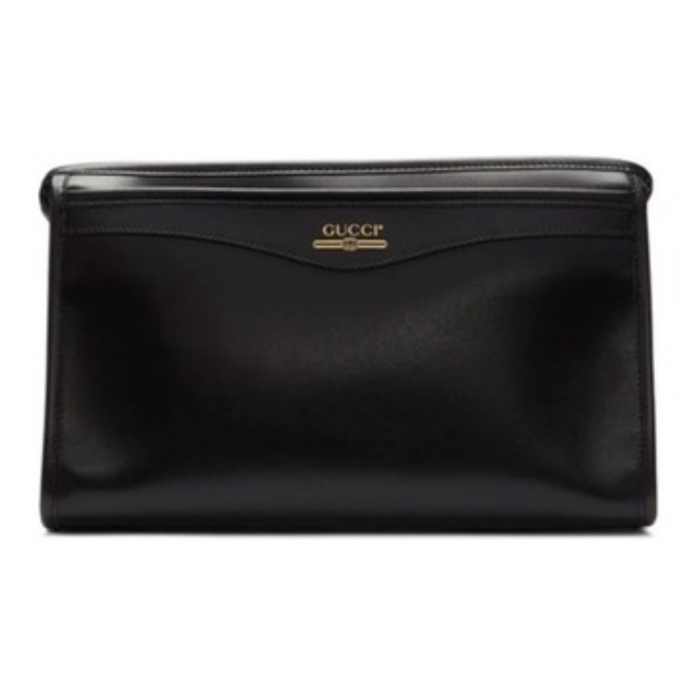 NEW GUCCI SMOOTH LEATHER COSMETIC CASE/CLUTCH